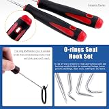 GLARKS 834Pcs O-Ring Assortment Kit Metric SAE Rubber Seals Gaskets Picks Hooks view 5