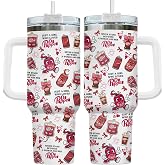fat mummy Soda Lover 40oz Insulated Tumbler With Handle And Straw, Stainless Steel Travel Cup, Double Wall Vacuum Drinkware For Water Coffee And Cold Drinks, Birthday Gift