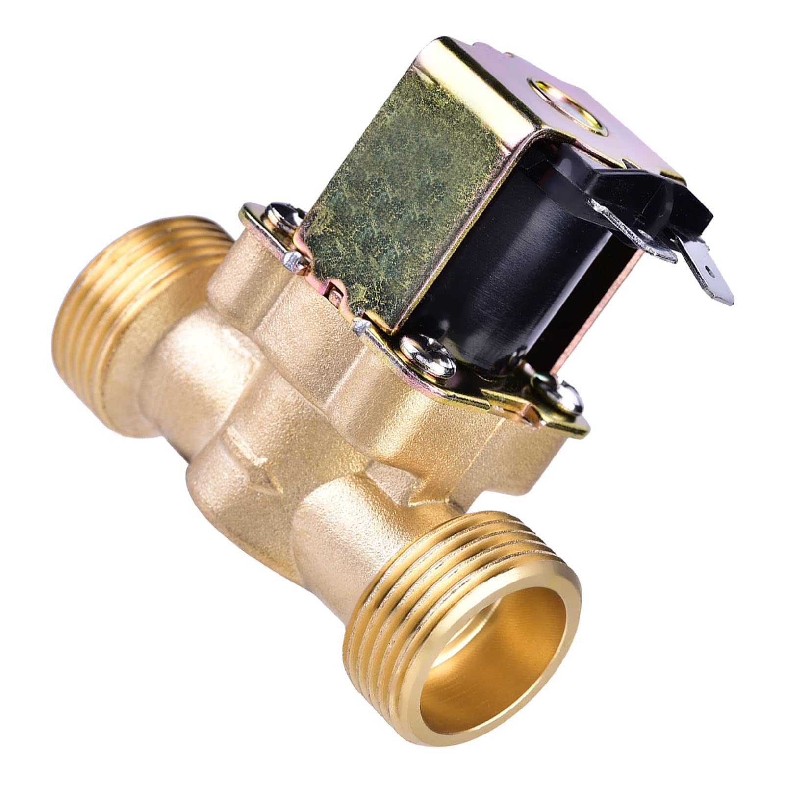 DC 24V 3/4"Inlet Feed Water Solenoid Valve Normally Closed Brass Electric Solenoid Magnetic Valve for Water Control