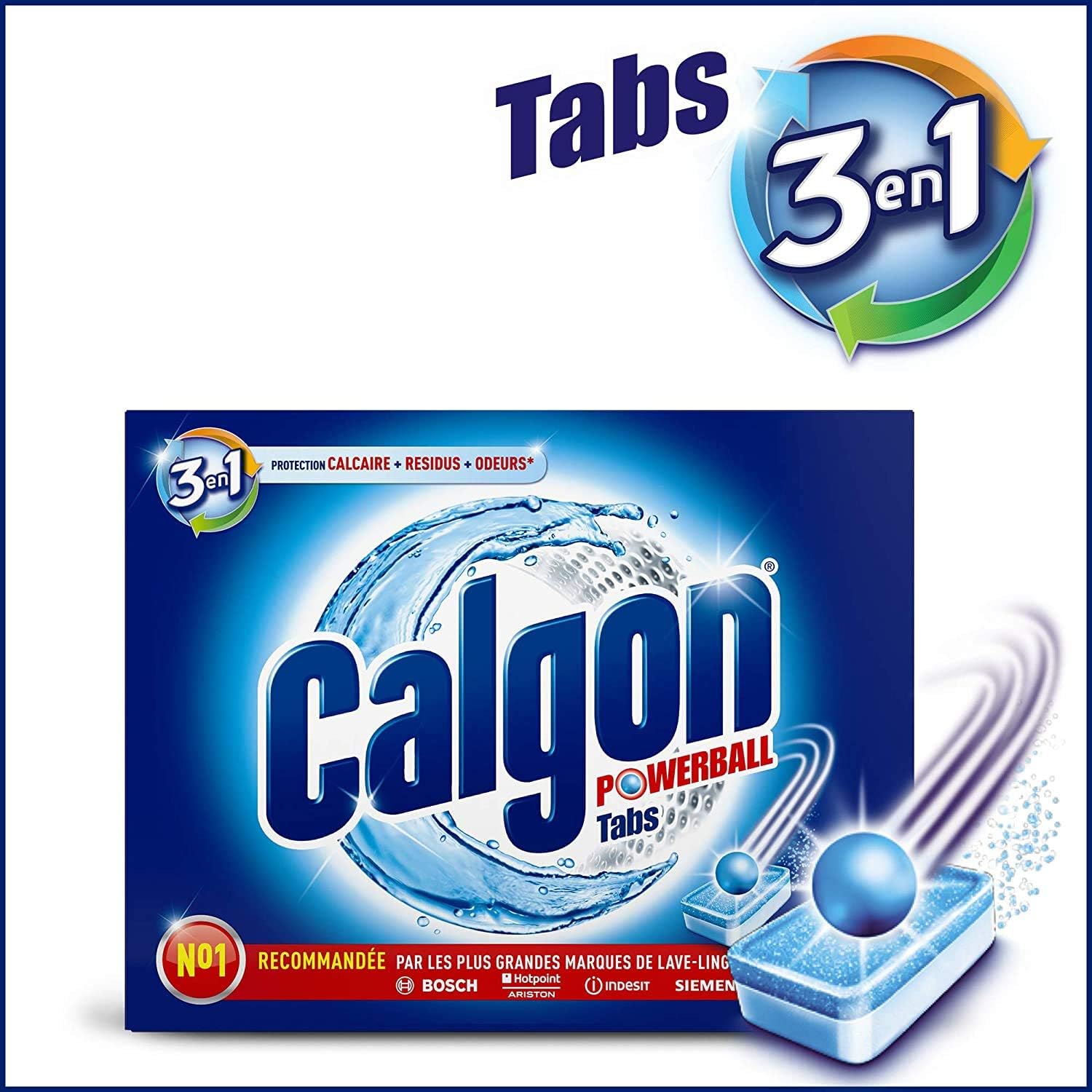 Calgon Anti-Limescale 4 in 1 Tablet, Protects and Keeps Your Washing Machine Clean - Pack of 48 Tablets, Other, 1 count (Pack of 48) - Image 3