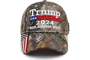 XYWLWOER Trump 2024 Hat Donald Trump Hat 2024 MAGA Keep America Great Hat Camo USA Embroidered Adjustable Baseball Cap