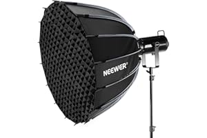 NEEWER Parabolic Softbox Kit, 35.4" Bowens Mount Soft Box with Light Diffusers for Studio Photography Video Recording Streami