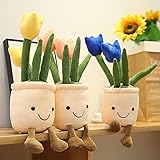 3PCS Cute Succulents Plush Toy, 14.6'' Potted Plant