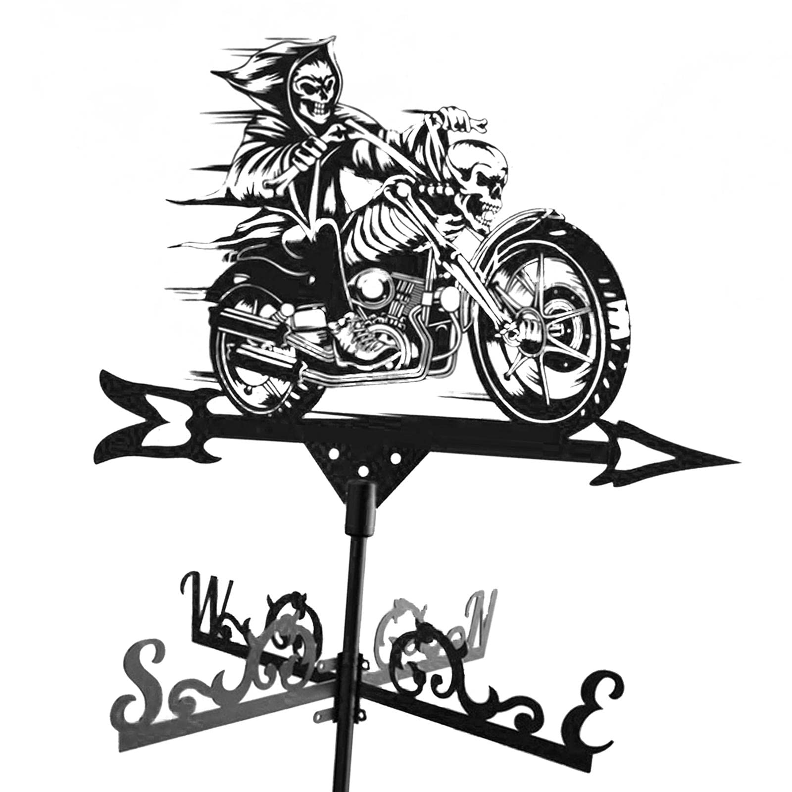 Fenteer Weathervane 29" Weather Vane Garden Stake Weathervane Professional Measuring Tools