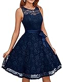 Dressystar Women's Floral Lace Short Bridesmaid