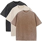 3 Pcs Oversized T shirts for Women Casual Vintage Baggy Boxy Short Sleeve Cotton Tee Shirts Loose Fitting Tops