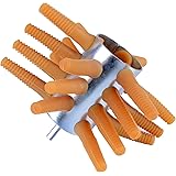 SuperHandy Chicken Plucker Drill Attachment Poultry and Fowl Food Processor De-Feather 3/8" Inch Shank 21 Soft Fingers Stainl