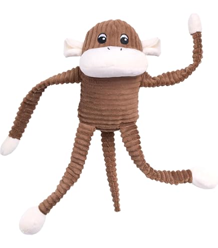  ぬいぐるみ monkey Mサイズ Pet Supplies : Pet Squeak Toys : ZippyPaws Crinkle Monkey