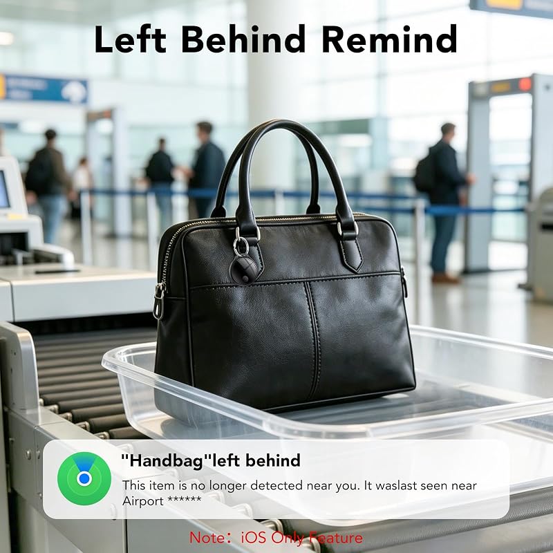 Smart Tag 4 Unidades para Android e iOS, Bluetooth Tracker para Llaves, Maletas, Cartera, Mochila y Bolso, Tracker Tag 120 dB, Red de Búsqueda Global, Compartición Familiar, IP67, Sin Suscripción