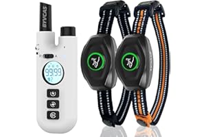 AERTYOLE 2 in 1 Bark Collar with Remote, Shock Collar for 2 Large Medium Small Dogs(15-120lbs), Anti Barking Dog Training Collar, IP67 Waterproof, Beep/Shock/Vibration(0-99)