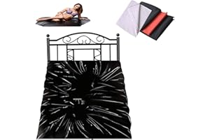 Incontinence Bed Sheets,Adult Couple Game Sex Bed Passion Supplies Waterproof Sheets Lover Product Tool-3 Colors/3 Sizes,Blac