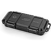 RovyVon RX10 Plastic Tool Box, Storage Case Handheld Size Shockproof EDC Organizer, 4 oz, 7" x 3" x 1.5" (Black)