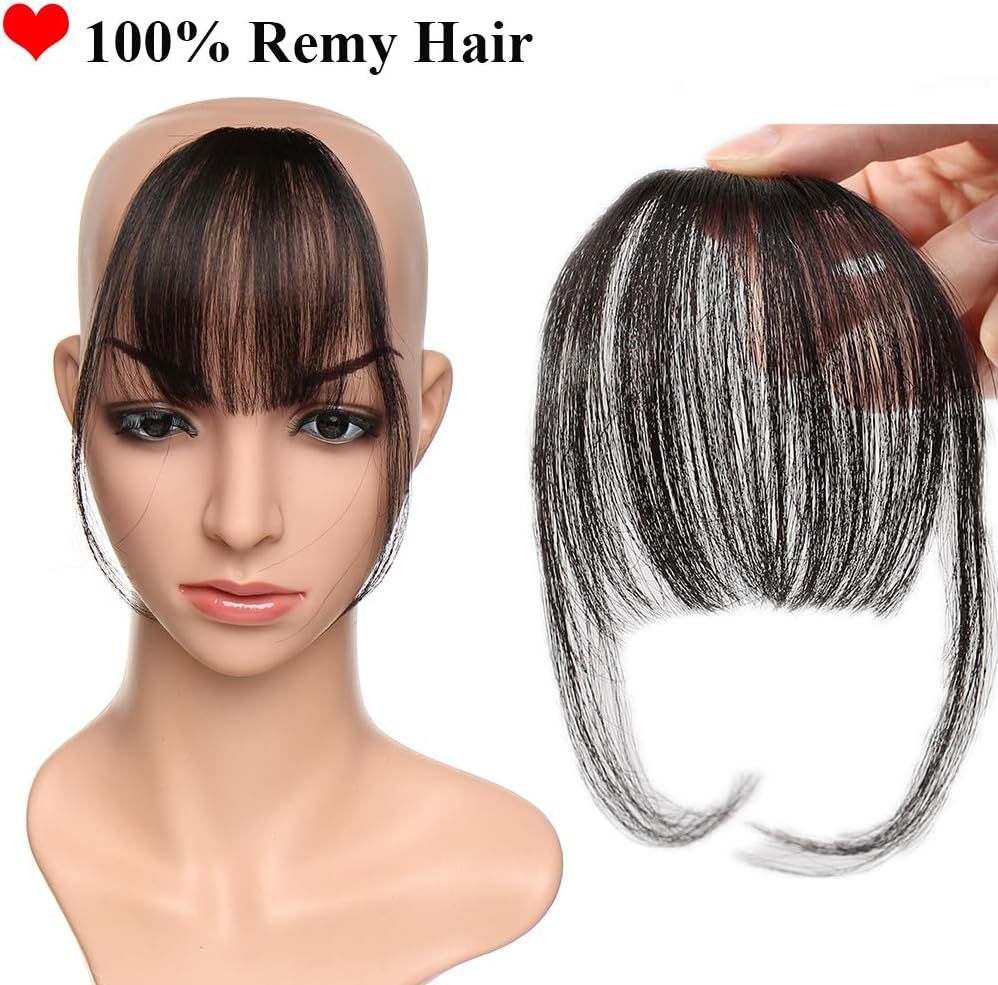 Clip in Fringe Hair Piece Remy Human 