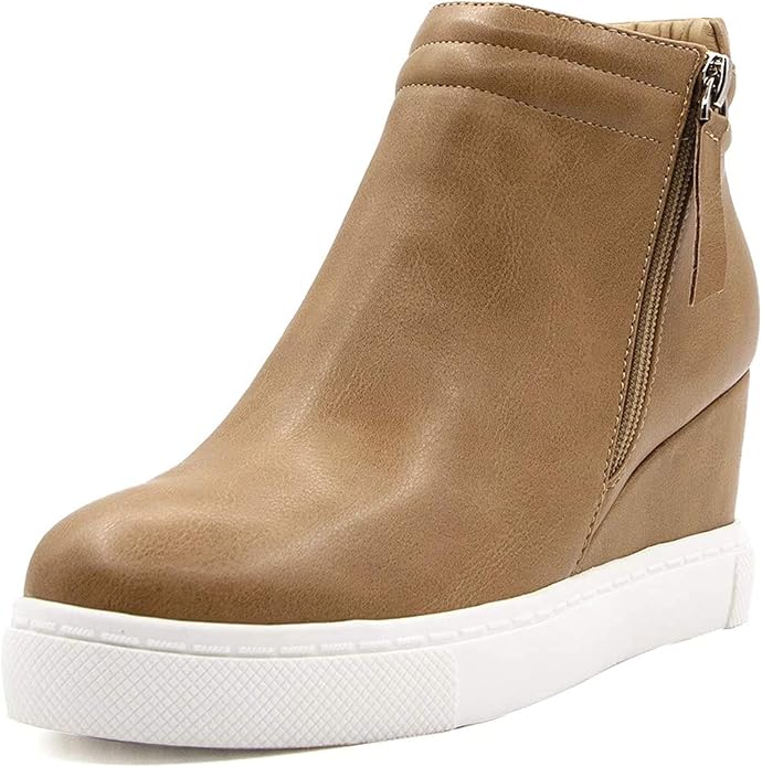 Softome Womens Sneakers Platform Booties