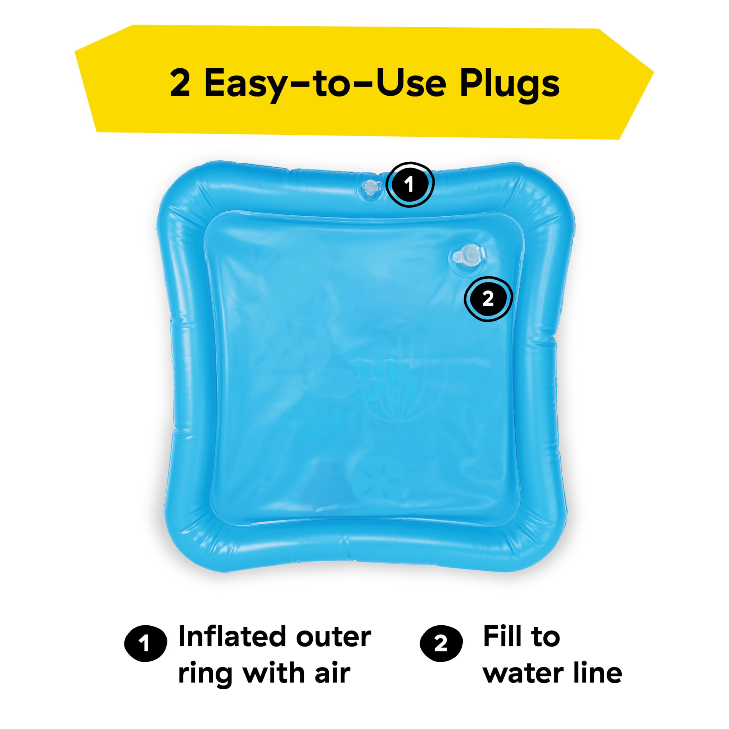 Baby Einstein Opus's Ocean of Discovery Water Play Mat, Mess-Free Activity & Sensory Toy, Opus the Octopus, Blue, Newborn +