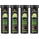 Auric LIV365 Green Effervescent Tab | Refreshing Fizzy Drink | 80 Tabs