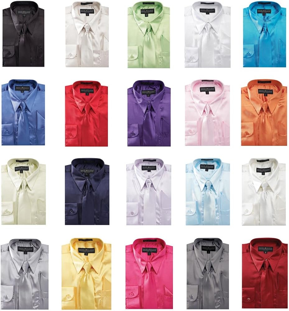 boys satin dress shirt