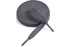 VSUDO Flat Double Layer Shoe Laces for Sneakers, Thick Flat Sneakers Shoelaces