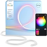 Philips Hue Essential 16 ft LED Flex Strip Light, 1-Pack | Vibrant Color and Ambiance, RGBIC, Flexible Indoor Lighting, Easy Installation, Bluetooth App and Voice Control