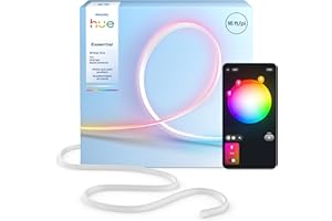 Hue Essential 5-Meter LED Flex Strip Light, RGBIC, Vibrant Color and Ambiance, Flexible Indoor Lighting, Easy Installation, A