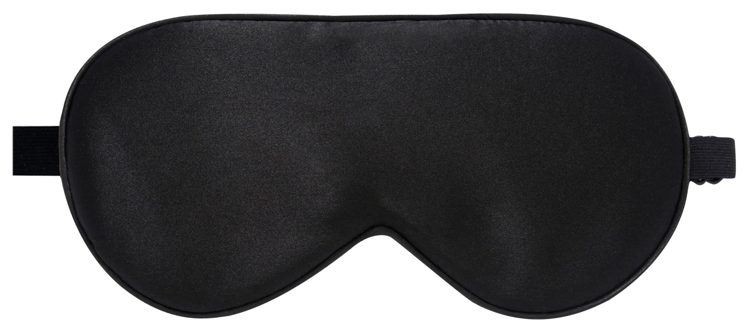 LaCourse 100% Natural Mulberry Silk Eye Mask for Sleeping with a Travel Pouch, Both Sides 19 Momme Organic Silk, Adjustable Sleep Eye Mask for Women & Men, Black