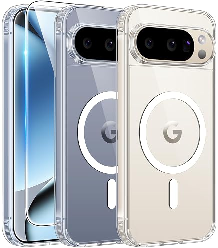 YINLAI Cover Trasparente Google Pixel 9 Pro Con MagSafe – Antigiallo E Antiurto