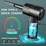 WHATOOK Electric Air Duster 10000RPM 3 Gear Rechargeable Keyboard Cleaner view 2