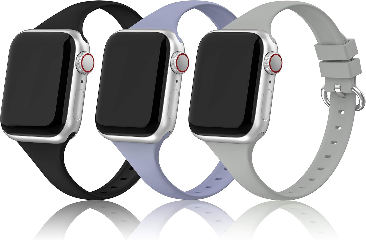 PARMPH 3 Packs Sport Strap Compatible with Apple Watch Strap 38mm 40mm 41mm 42mm(Series 10)