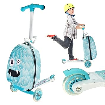 child's suitcase with scooter
