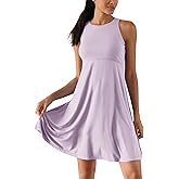 ODODOS Casual Flare Tank Dress for Women Summer Sleeveless Sundress Mini Skater Dress