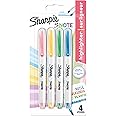 Sharpie S-Note Highlighter Pens | Part Art Marker Pen, Part Highlighter to Draw, Write & More | Assorted Pastel Colours | Chisel Tip | 4 Count