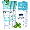 Wellnesse Whitening Hydroxyapatite Toothpaste with Xylitol, Natural Fluoride-Free Teeth Whitening Toothpaste for Adults, Strengthens Enamel, Supports Gum Health, Fresh Mint Flavor, 4 oz (Pack of 3)