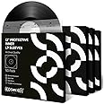 Hudson Hi-Fi Anti-Static Vinyl Record Inner Sleeves 50 Pack - Durable Clear Disc Sleeves- Protect Your LP Albums from Scratch