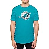 Hybrid Sports NFL - Miami Dolphins - Distressed Team Logo - Men's and Women's Short Sleeve T-Shirt - Size X-Large - Miami Dolphins - Aqua
