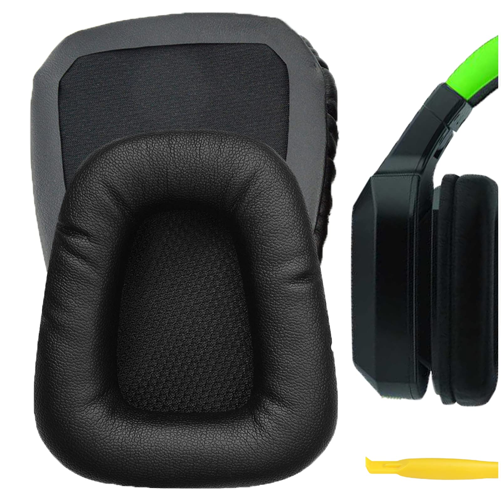 Geekria Replacement Ear Pads Compatible with Razer Chimaera, Razer Electra Gaming Headphones Ear Cushions, Repair Parts (Black)