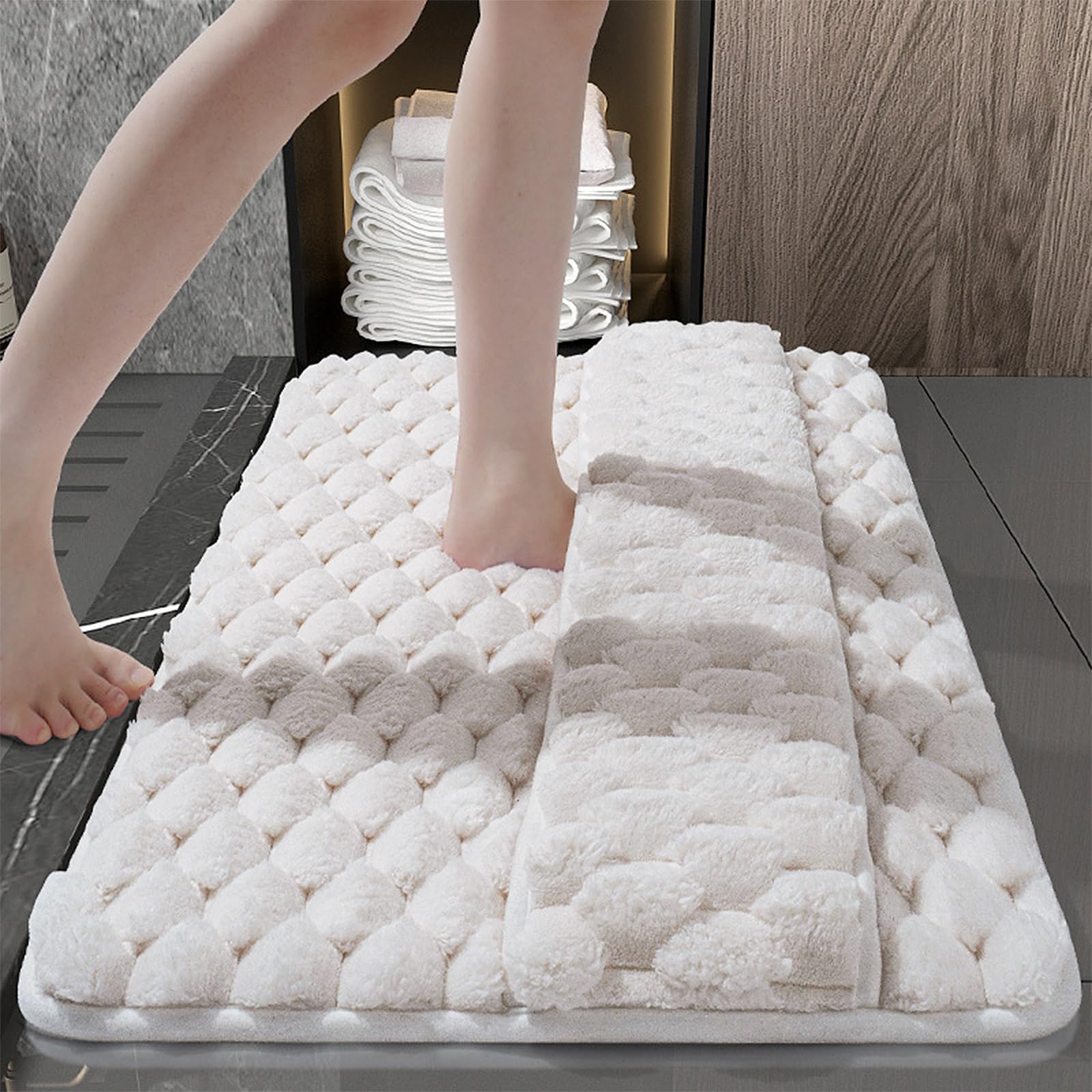 Photo 1 of (bagged) (used/fair) Bathroom Rugs, 16"×24" inches, Bath Rug, Shower Rugs for Bathroom