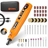 HARDELL Mini Cordless Rotary Tool, 5-Speed and USB