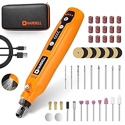 HARDELL Mini Cordless Rotary Tool, 5-Speed and USB