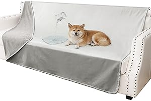 Tuffeel 100% Waterproof Dog Blanket, Soft Leak Proof Pet Couch Throw for Sofa, Bed Furniture Protector Covers from Dogs Puppy