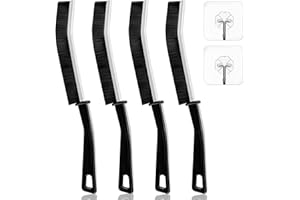 OKOMER Hard Bristle Multifunctional Gap and Grout Brush - 4+2 Pcs Crevice Cleaning Tool for Kitchen and Bathroom