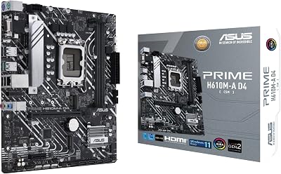 ASUS Prime H610M-A D4-CSM Motherboard LGA 1700 Intel 12th Gen DDR4 M.2