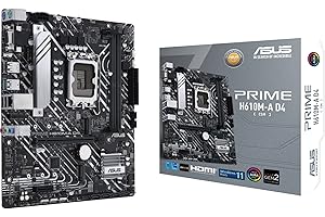 ASUS Prime H610M-A D4-CSM LGA 1700(Intel 12th Gen) Micro-ATX Commercial Motherboard (PCIe 4.0, DDR4, 2xM.2 Slots,1Gb LAN, Rea