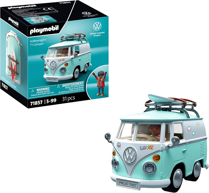 | Collector Cars | Volkswagen T1 Camper | Coche de colección para Adultos y niños | con Pegatinas para Personalizar | Regalo para Fans de Autos | Diseño detallado | 71857