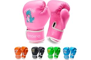 Redipo Kids Boxing Gloves, Youth Boxing Training Gloves for Kids 3-9 Year Boys and Girls, 4&6OZ Fighting Gloves, Punching Bag Kickboxing Thai Mitts MMA Training Sparring Gloves