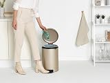 Brabantia NewIcon 20L Pedal Bin Metallic Gold Soft Closure Removable Inner view 7