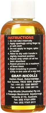 Gray-Nicolls Cricket Bat Linseed Oil Traditional Protection Moisture Balance view 2