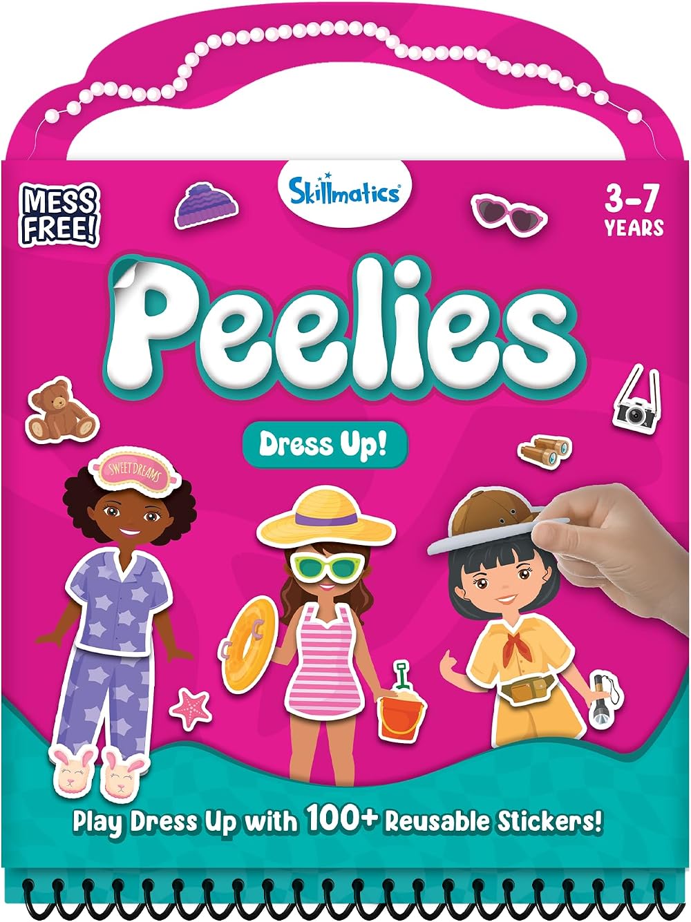 Skillmatics Peelies Dress Up Reusable Sticker Activity Book for Kids