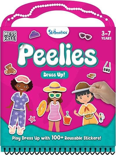 Skillmatics Peelies Dress Up Reusable Sticker Activity Book for Kids