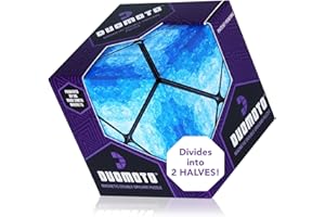 Duomoto Magnetic Transforming Cube - Shape Shifting Double Creativity Puzzle w/ 96 Rare Earth Magnets - Transforms Into Over 100 Shapes - by Fun in Motion Toys - Creators of Shashibo & Cubendi
