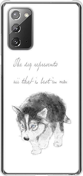 Amazon Simフリー Galaxy Note ハード ケース カバー Yj194 ハスキー 犬 イラスト かわいい 素材クリア Uv印刷 ケース カバー 通販